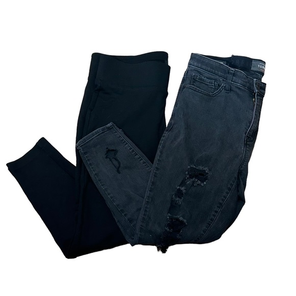Torrid Lot of 2 Sky High Skinny and Black Plus Size Pants Jeans Size 14/1R - Picture 8 of 16